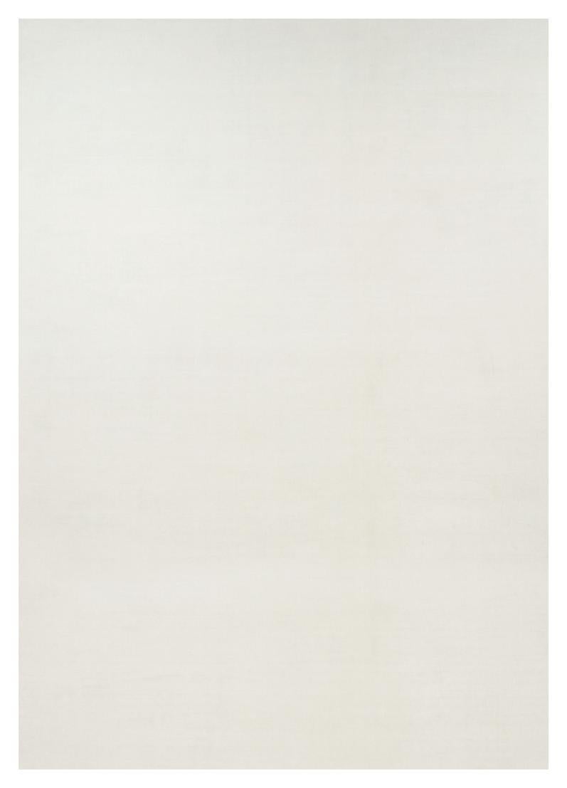 Rug 
Kilim’s Oversized Contemporary Textural Solid Rug in White Tones For Sale