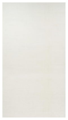 Rug & Kilim’s Oversized Contemporary Textural Solid Rug in White Tones