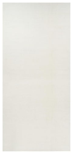 Rug & Kilim’s Oversized Contemporary Textural Solid Rug in White Tones