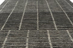 Rug & Kilim’s Oversized Minimalist Rug, Black and White Stripes and Geometry