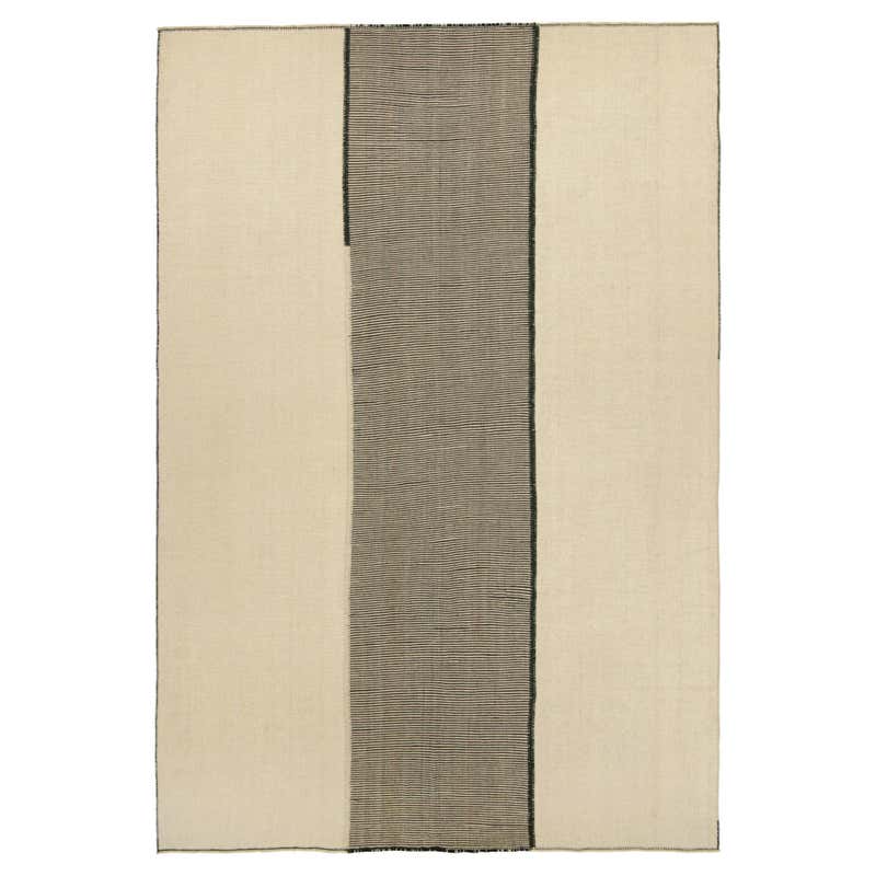 Oversized Rug and Kilim’s Modern Textural Rug in Cream White with ...