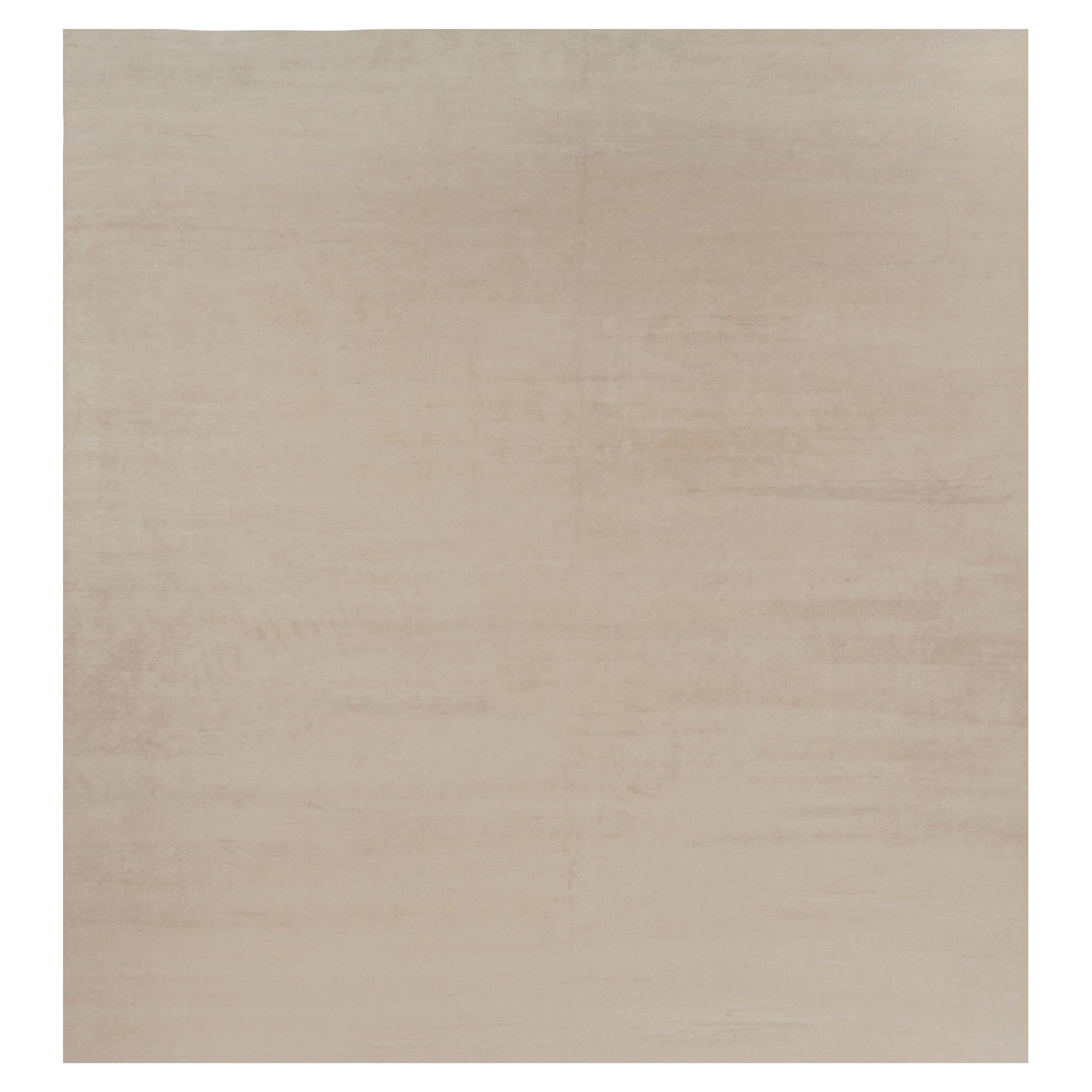 Rug 
Kilim’s Oversized Modern Textural Rug in Beige and Cream Striae