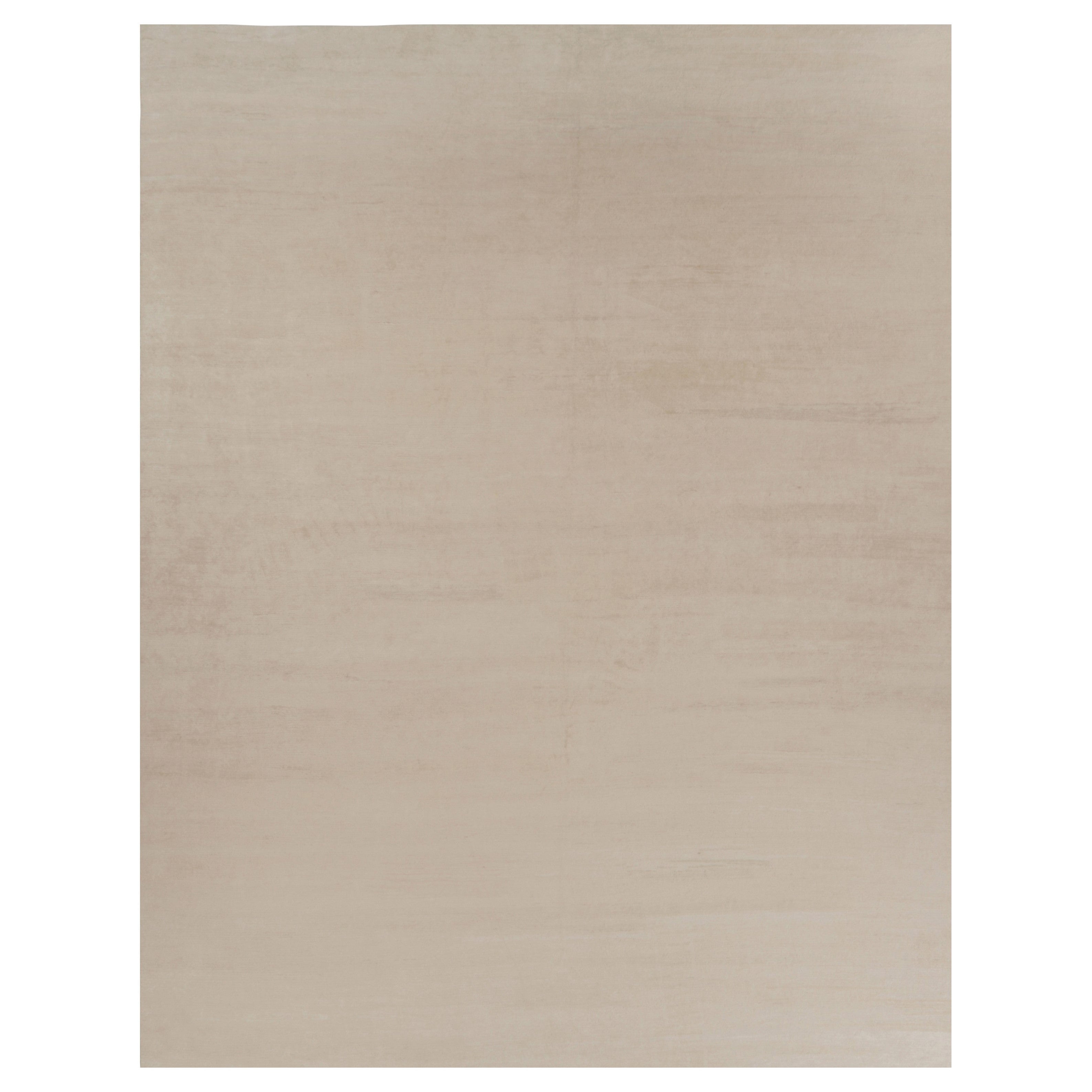 Rug 
Kilim’s Oversized Modern Textural Rug in Beige and Cream Striae