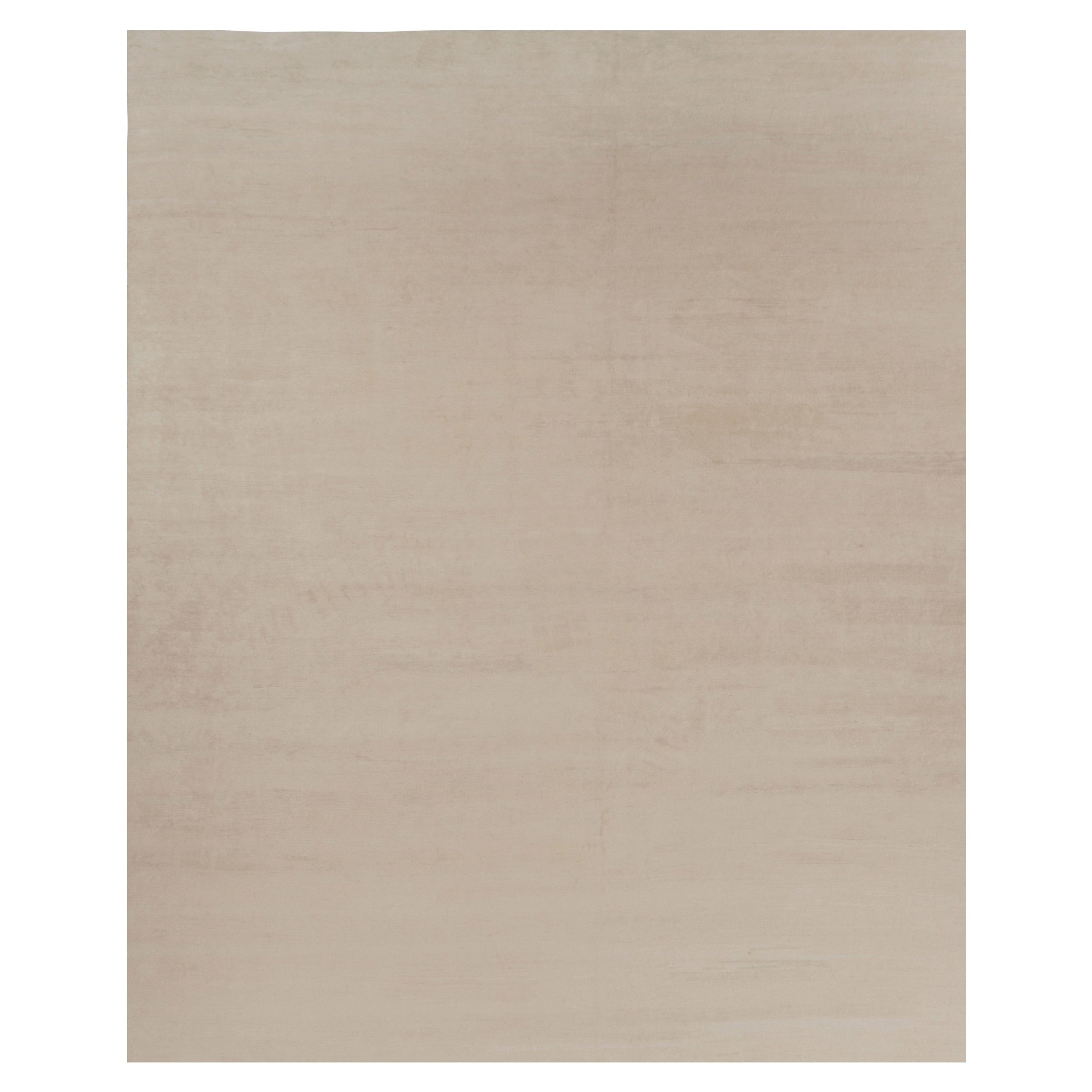Rug 
Kilim’s Oversized Modern Textural Rug in Beige and Cream Striae