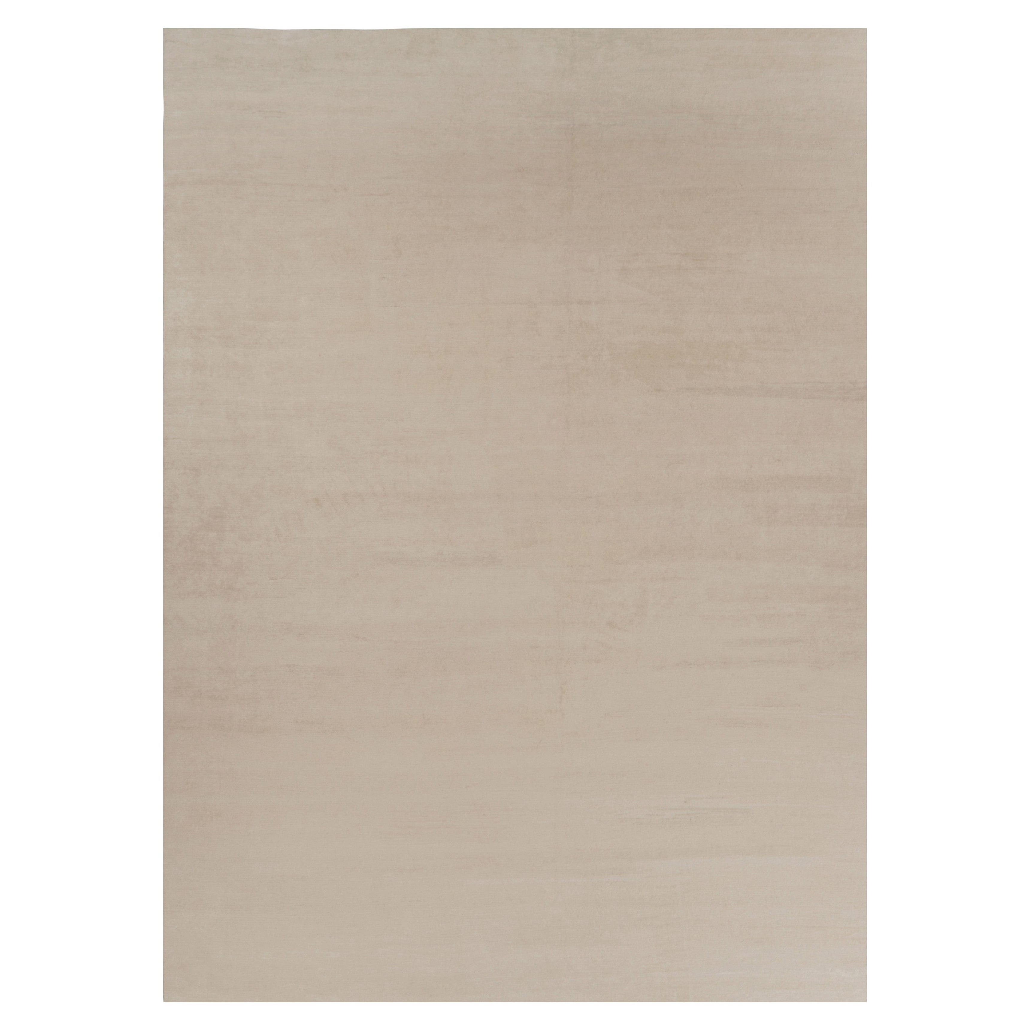 Rug 
Kilim’s Oversized Modern Textural Rug in Beige and Cream Striae