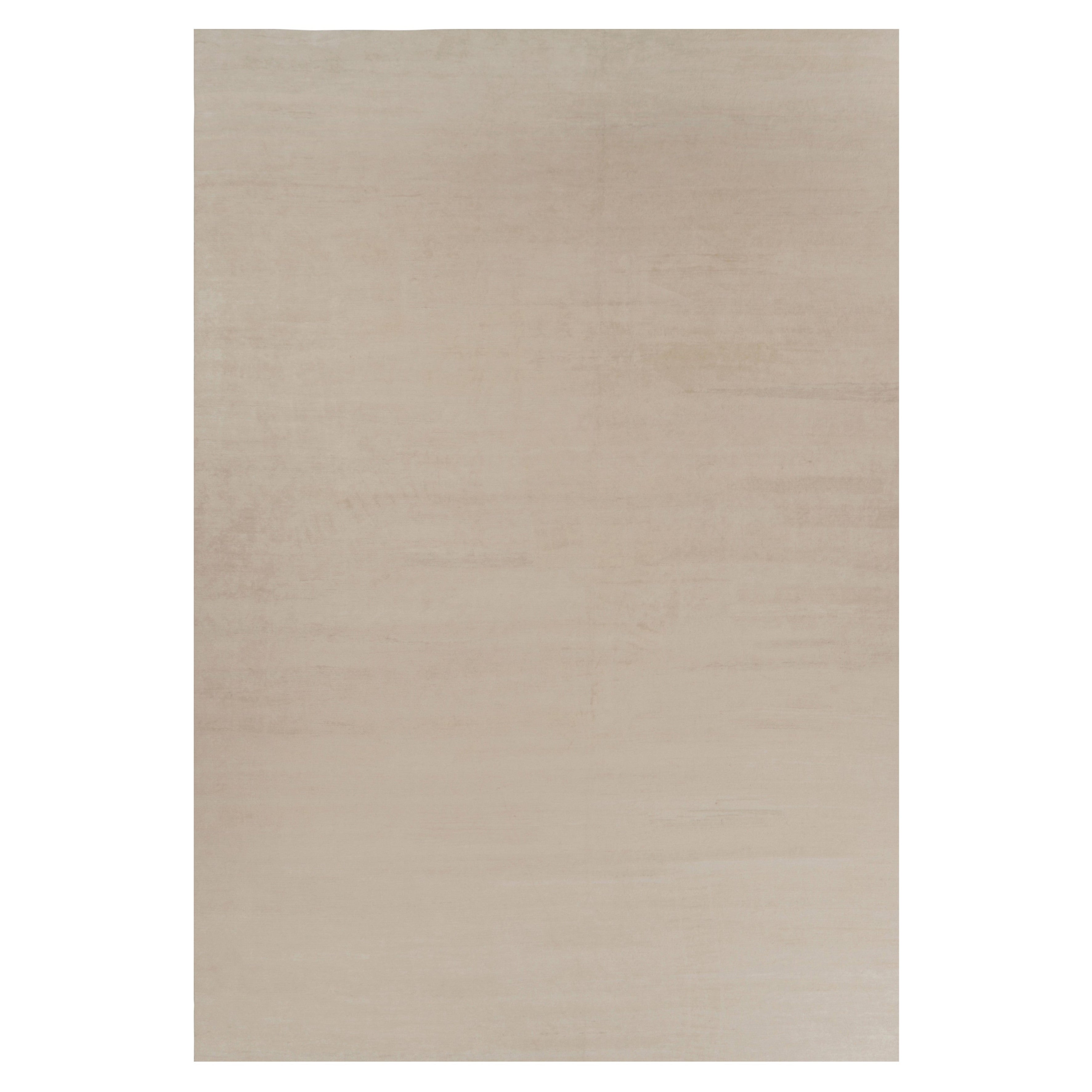 Rug 
Kilim’s Oversized Modern Textural Rug in Beige and Cream Striae