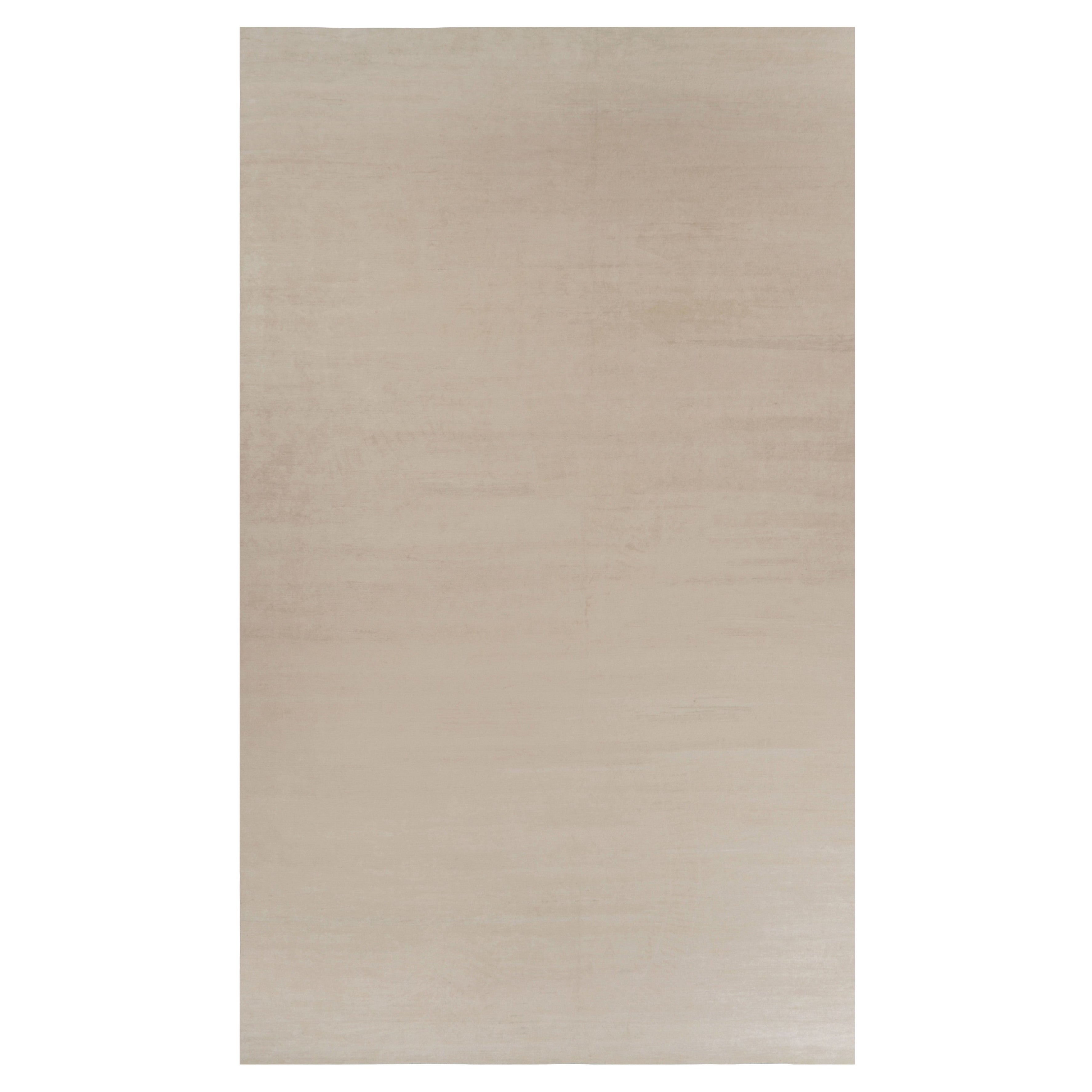 Rug 
Kilim’s Oversized Modern Textural Rug in Beige and Cream Striae
