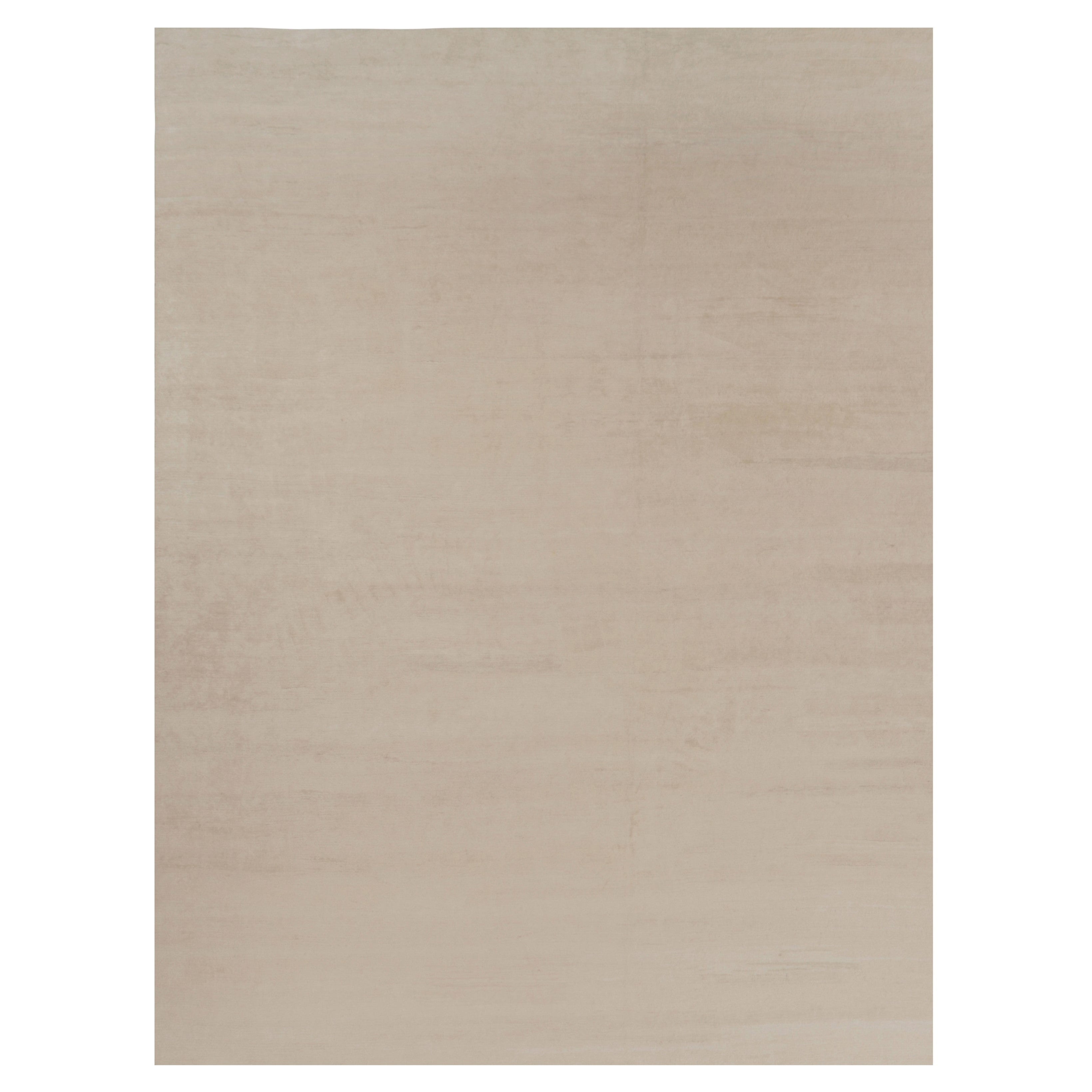 Rug 
Kilim’s Oversized Modern Textural Rug in Beige and Cream Striae