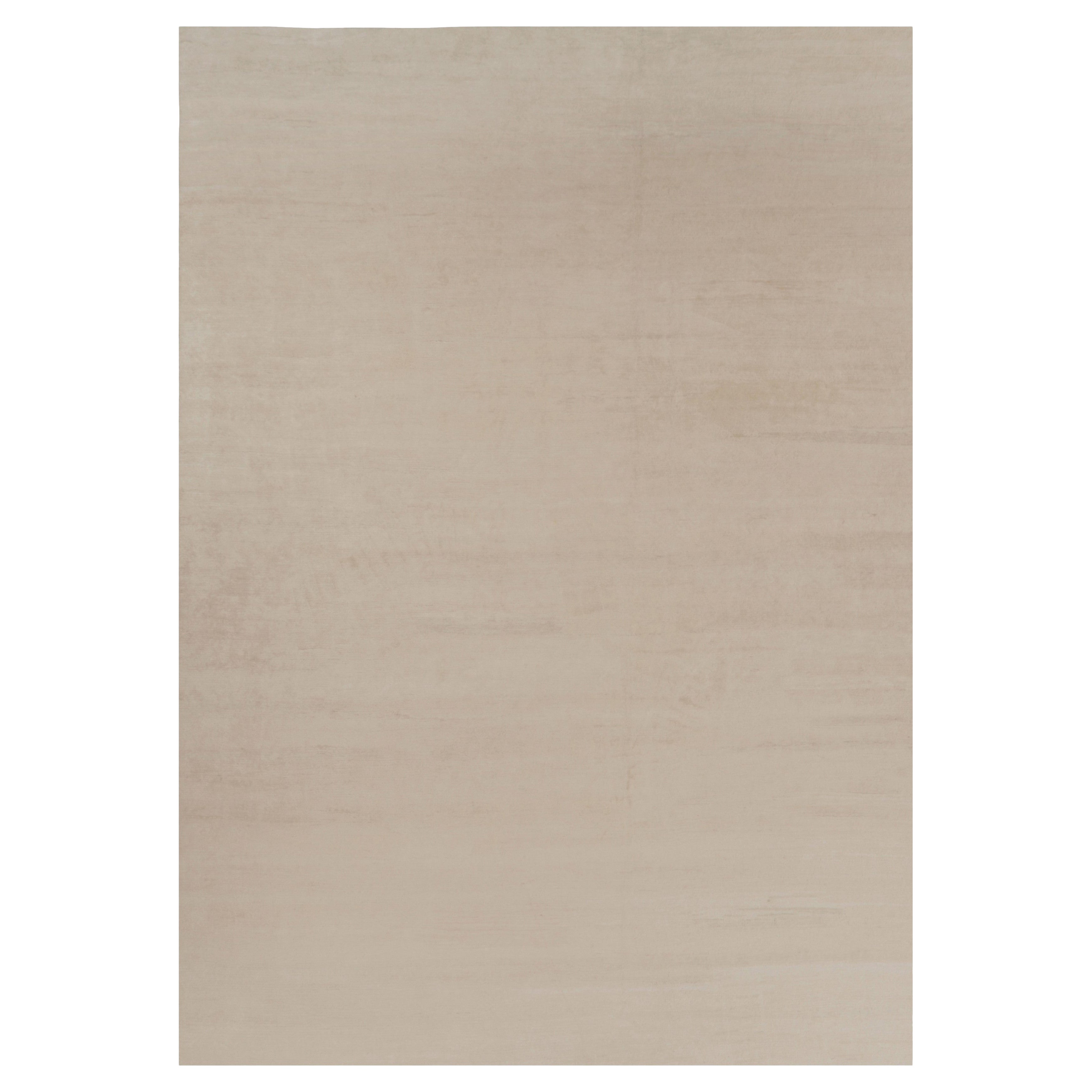 Rug 
Kilim’s Oversized Modern Textural Rug in Beige and Cream Striae