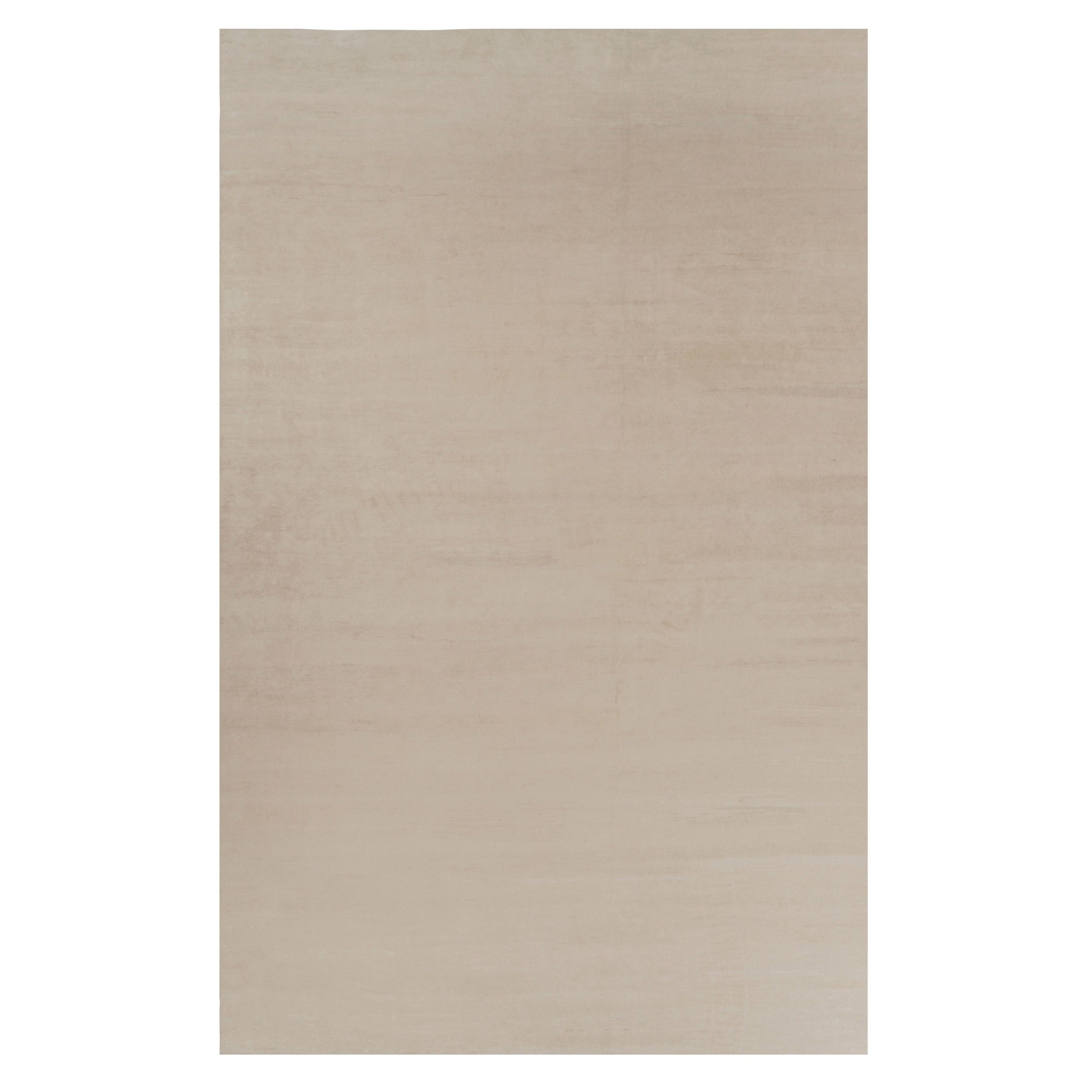 Rug 
Kilim’s Oversized Modern Textural Rug in Beige and Cream Striae