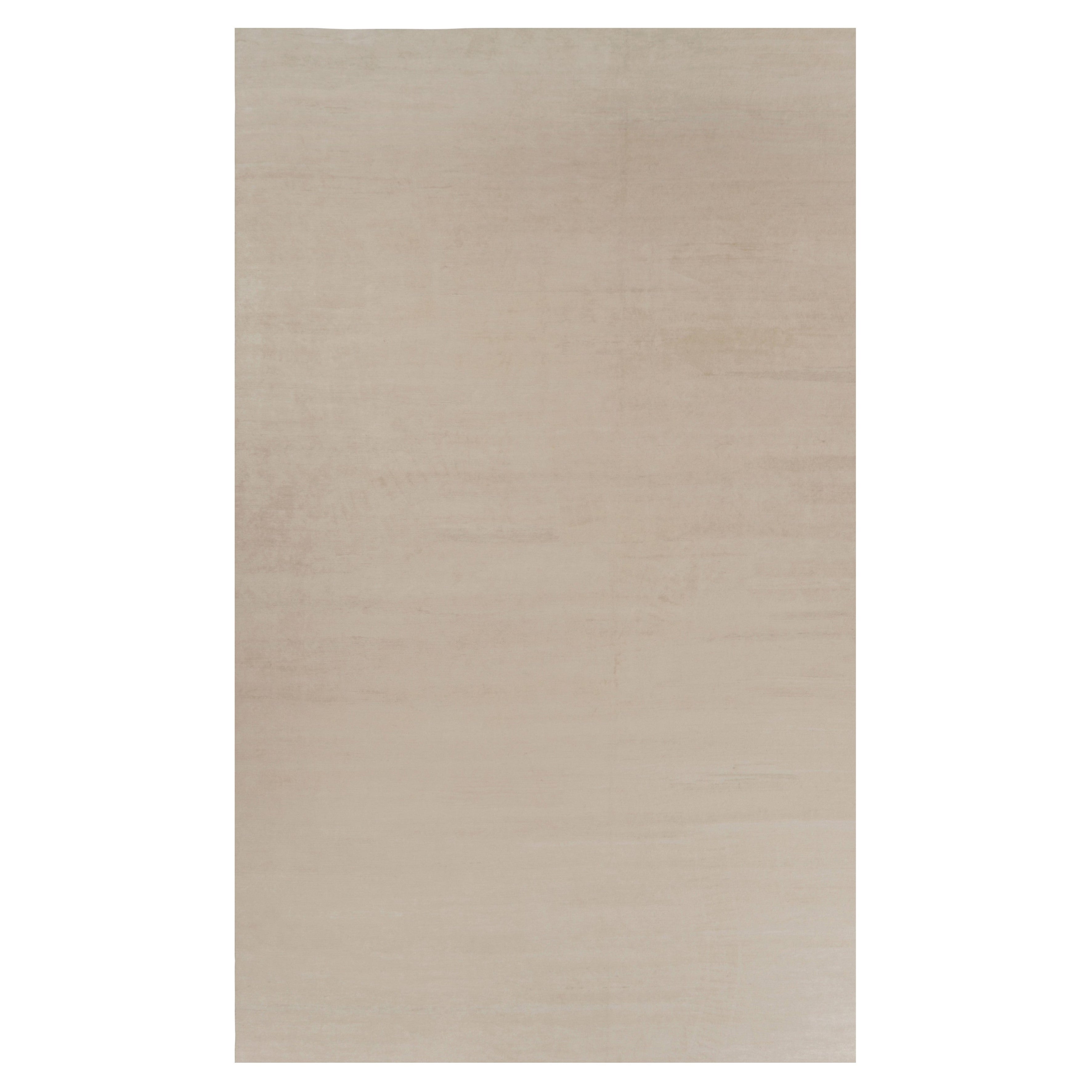 Rug 
Kilim’s Oversized Modern Textural Rug in Beige and Cream Striae