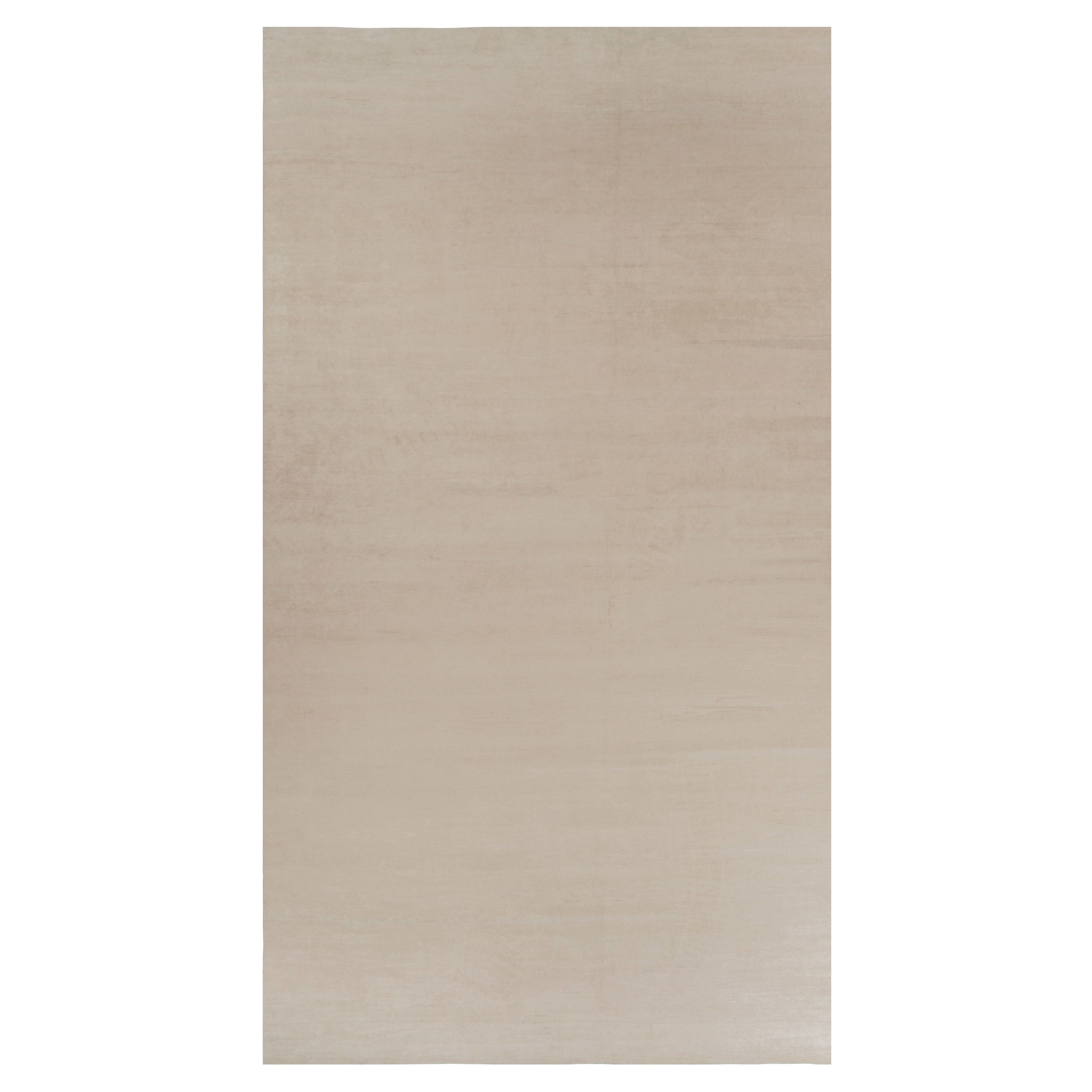 Rug 
Kilim’s Oversized Modern Textural Rug in Beige and Cream Striae