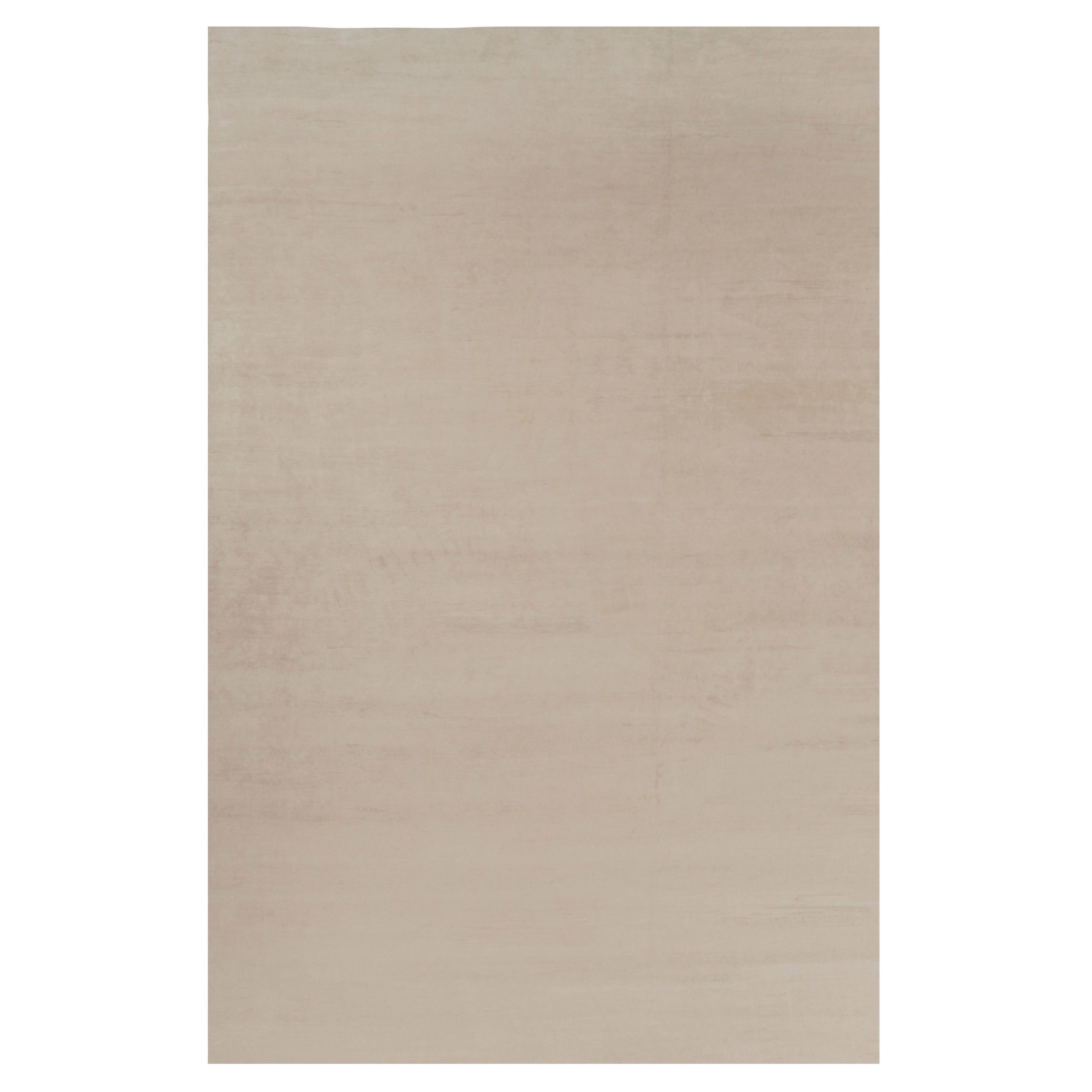 Rug 
Kilim’s Oversized Modern Textural Rug in Beige and Cream Striae