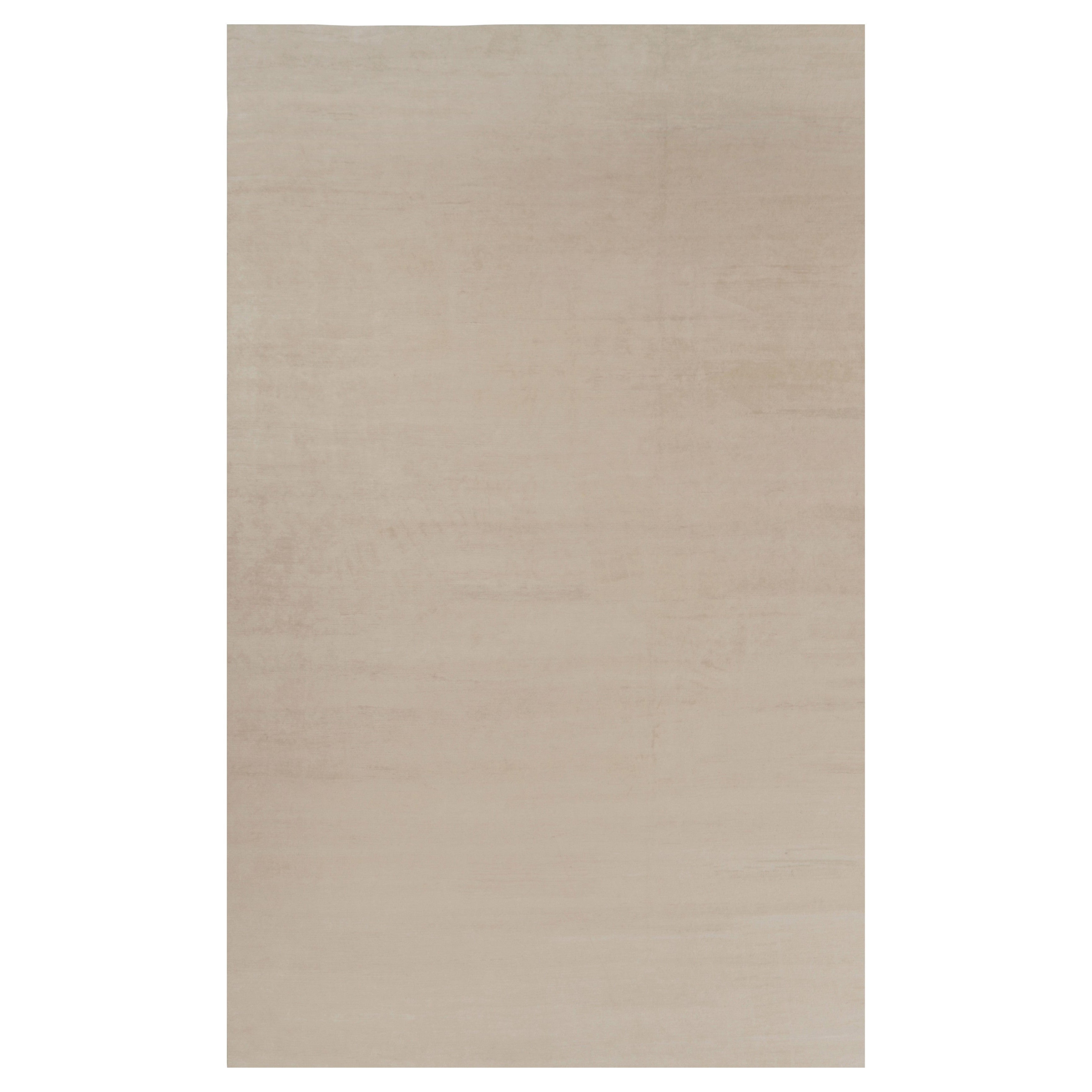 Rug 
Kilim’s Oversized Modern Textural Rug in Beige and Cream Striae