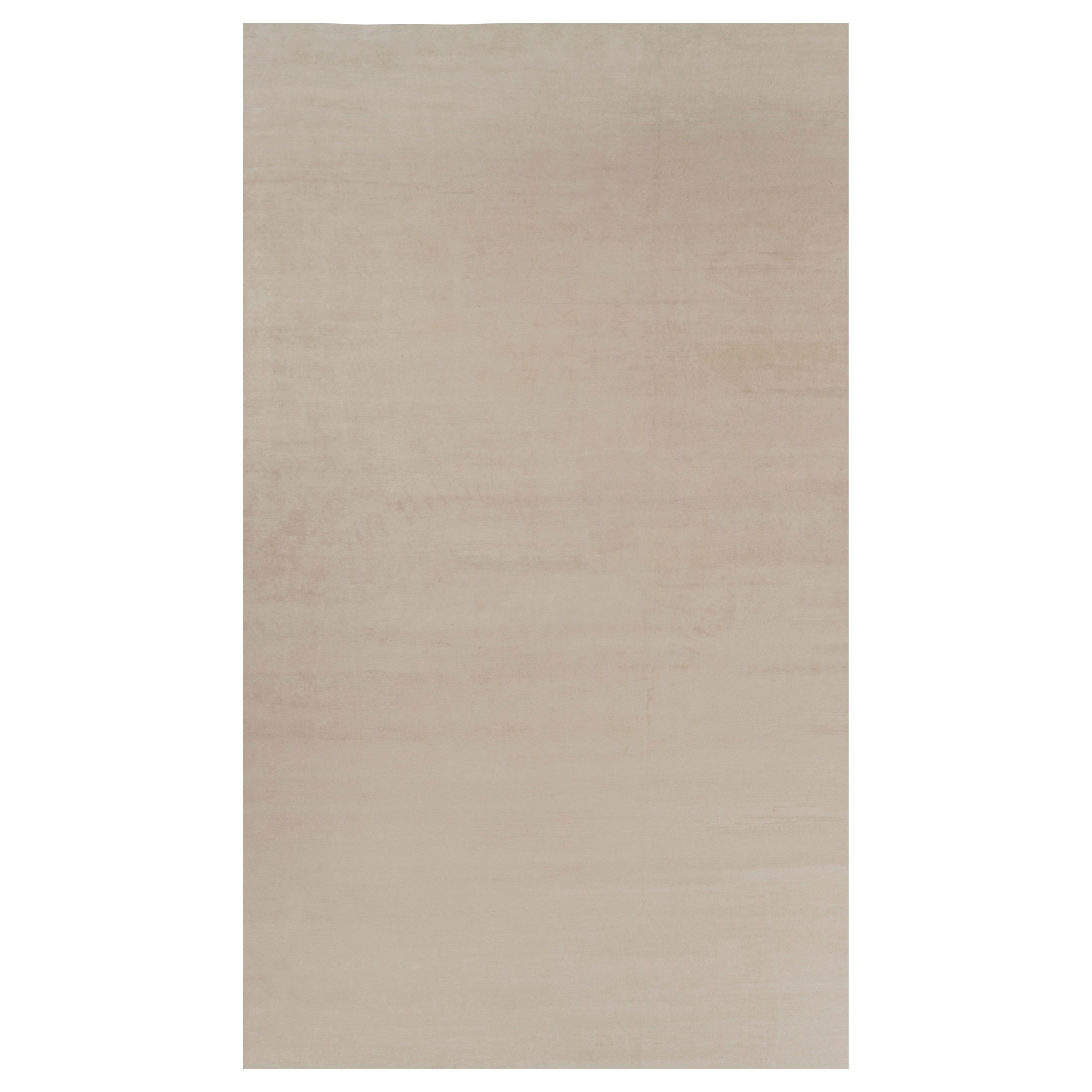 Rug 
Kilim’s Oversized Modern Textural Rug in Beige and Cream Striae
