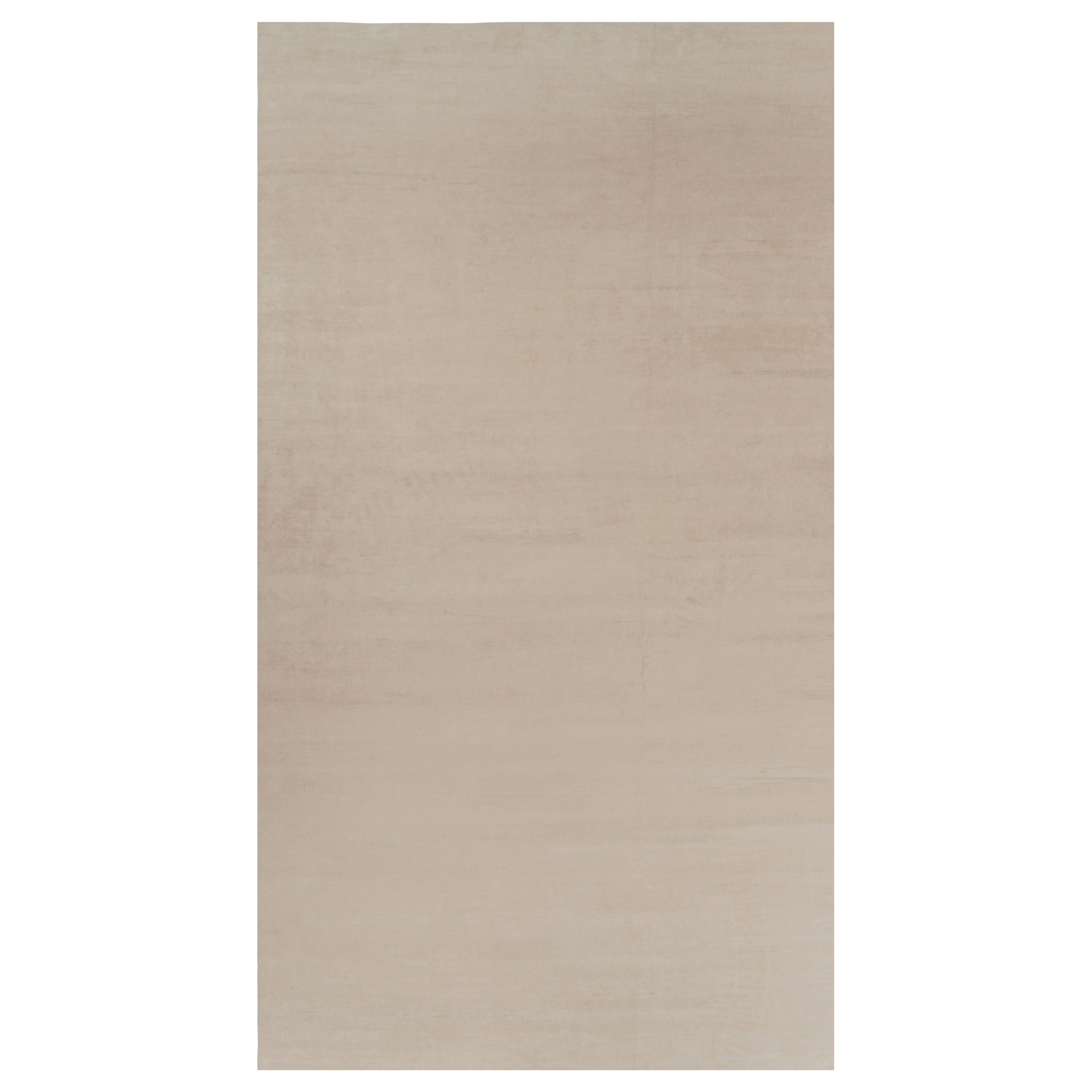 Rug 
Kilim’s Oversized Modern Textural Rug in Beige and Cream Striae