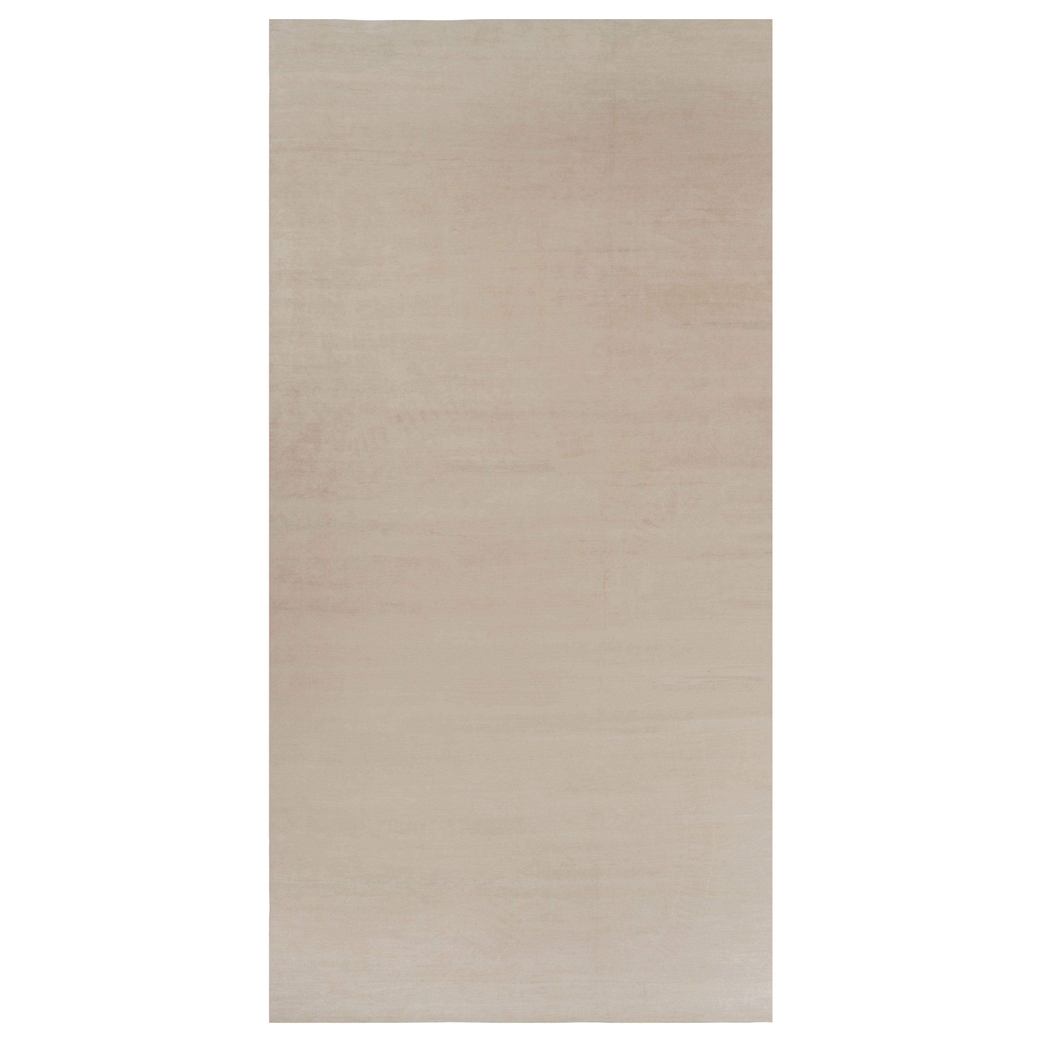 Rug 
Kilim’s Oversized Modern Textural Rug in Beige and Cream Striae