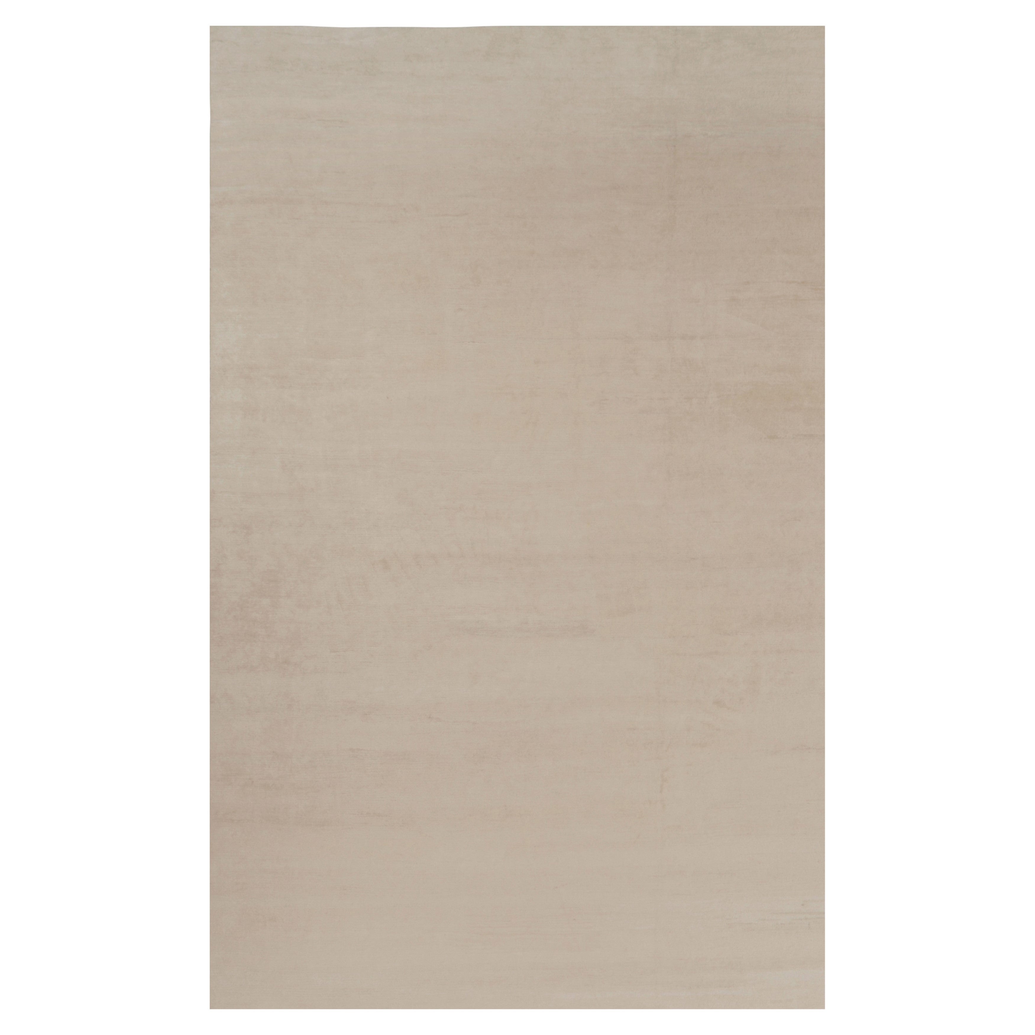 Rug 
Kilim’s Oversized Modern Textural Rug in Beige and Cream Striae