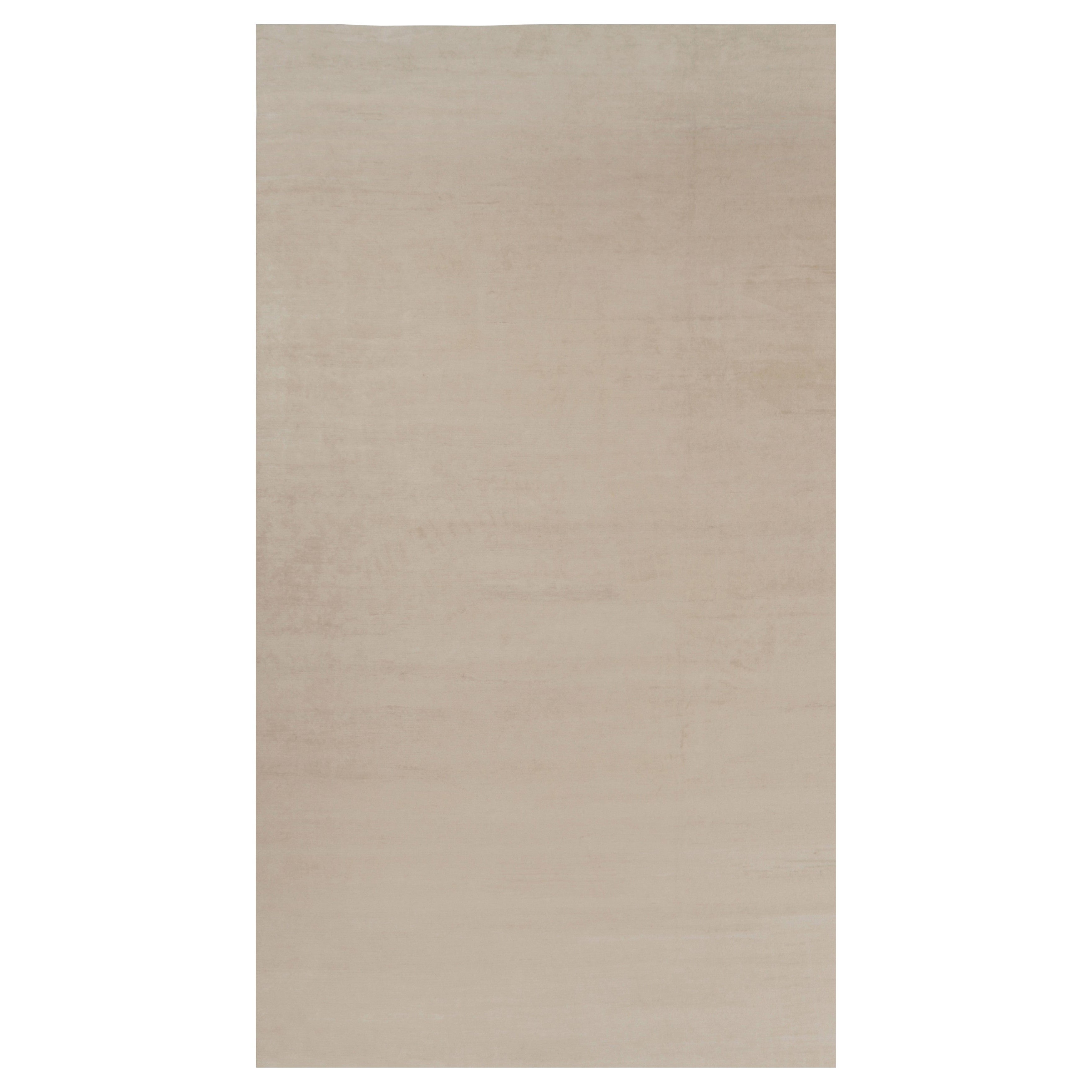 Rug 
Kilim’s Oversized Modern Textural Rug in Beige and Cream Striae