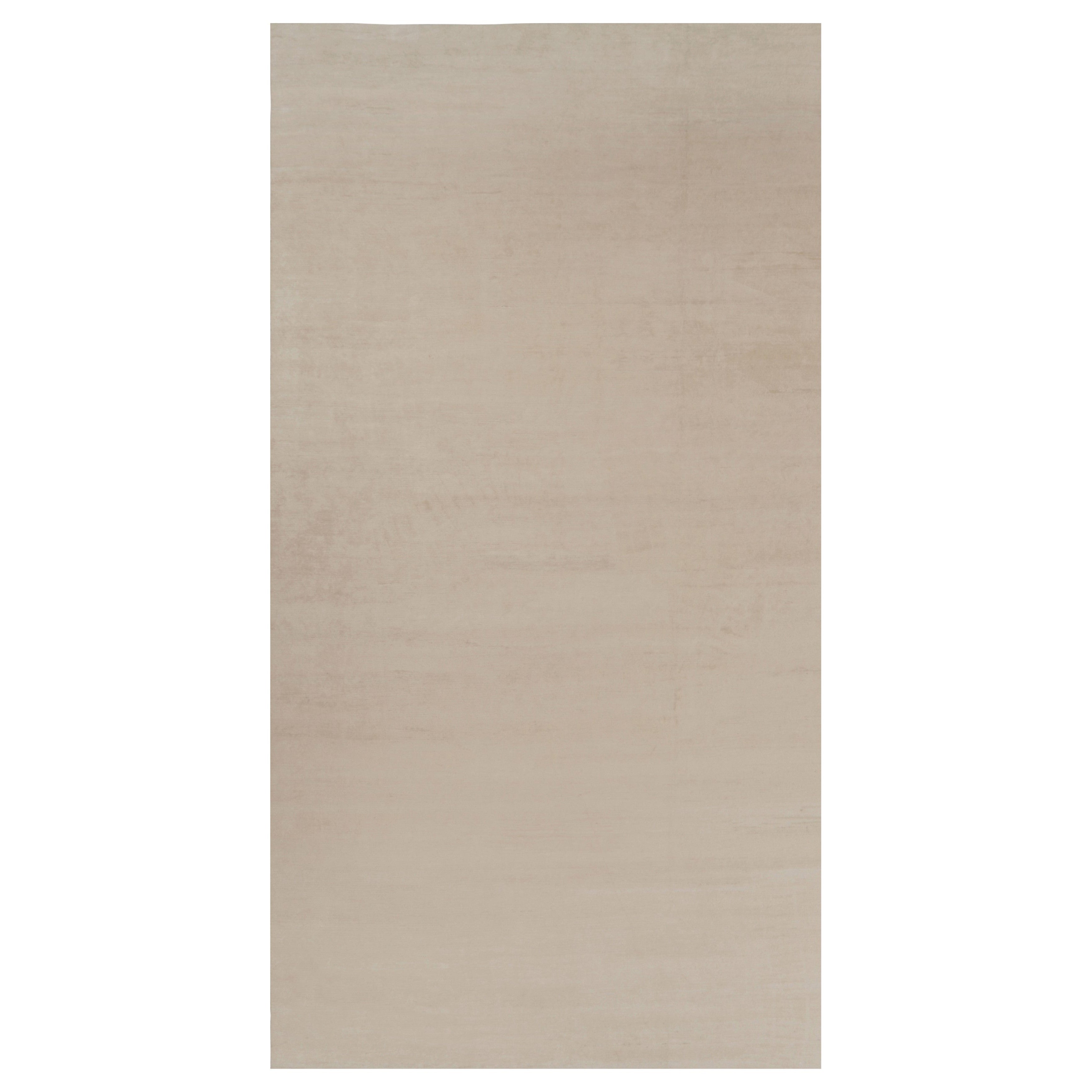 Rug 
Kilim’s Oversized Modern Textural Rug in Beige and Cream Striae