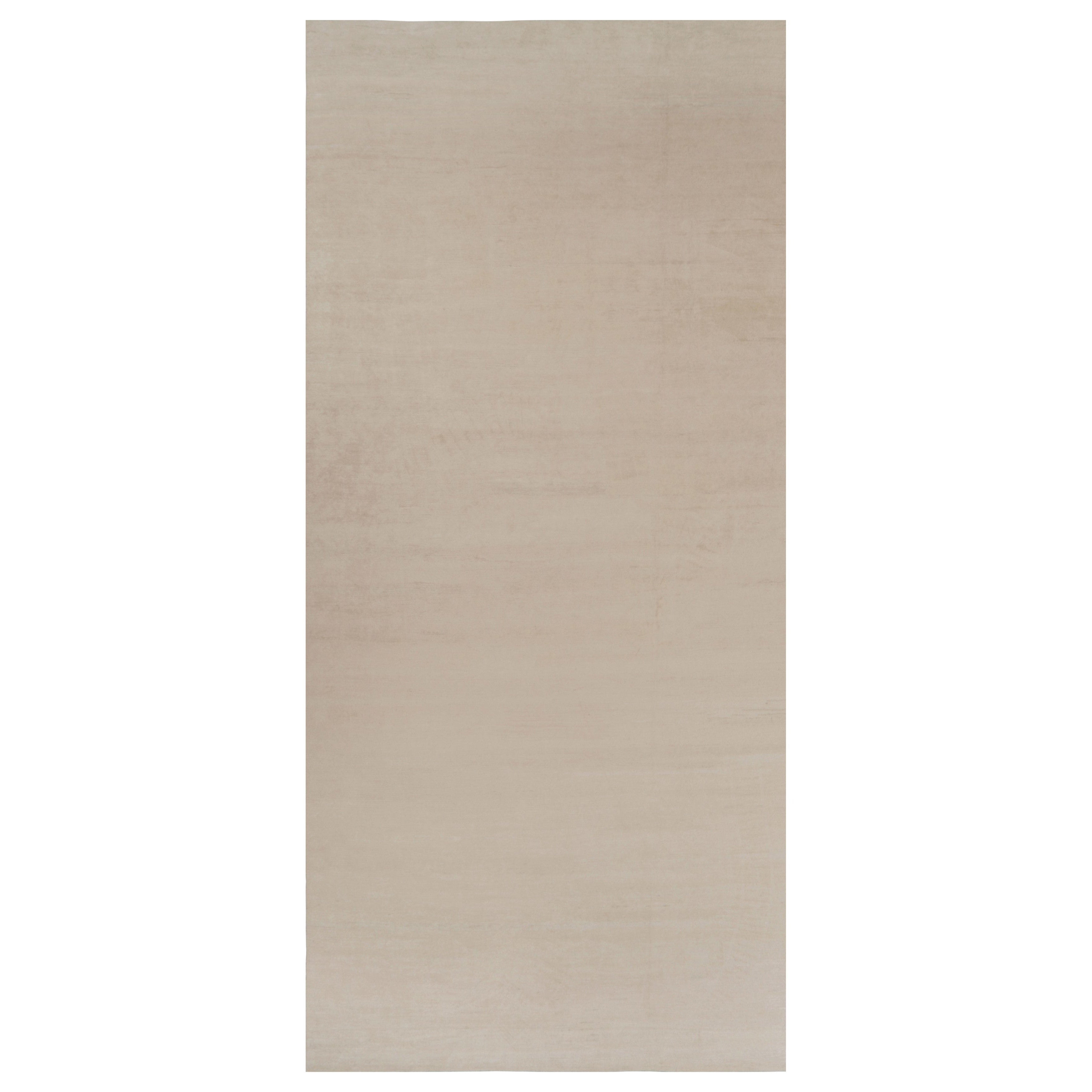 Rug 
Kilim’s Oversized Modern Textural Rug in Beige and Cream Striae