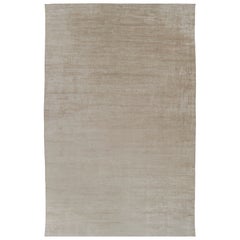 Rug
Kilims übergroßer, moderner Strukturteppich in Beige-Braun mit Streifen und Schlieren