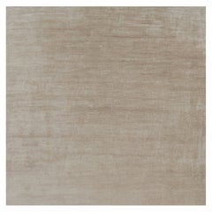 Rug 
Kilim’s Oversized Modern Textural Rug in Beige-Brown Stripes and Striae