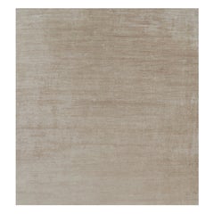 Rug 
Kilim’s Oversized Modern Textural Rug in Beige-Brown Stripes and Striae