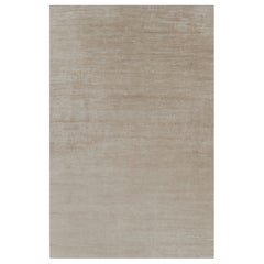Rug 
Kilim
s Oversized Modern Textural Rug in Beige-Brown Stripes and Striae (tapis moderne surdimensionné à rayures beige et marron)