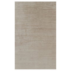 Rug 
Kilim’s Oversized Modern Textural Rug in Beige-Brown Stripes and Striae