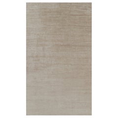 Rug 
Kilim’s Oversized Modern Textural Rug in Beige-Brown Stripes and Striae