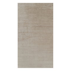 Rug 
Kilim’s Oversized Modern Textural Rug in Beige-Brown Stripes and Striae