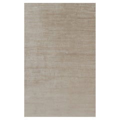 Rug 
Kilim’s Oversized Modern Textural Rug in Beige-Brown Stripes and Striae