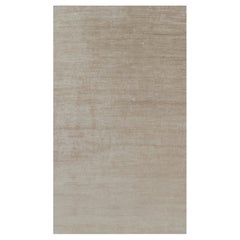 Rug 
Kilim’s Oversized Modern Textural Rug in Beige-Brown Stripes and Striae