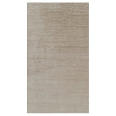 Rug 
Kilim’s Oversized Modern Textural Rug in Beige-Brown Stripes and Striae