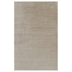 Rug 
Kilim’s Oversized Modern Textural Rug in Beige-Brown Stripes and Striae