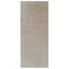 Rug 
Kilim’s Oversized Modern Textural Rug in Beige-Brown Stripes and Striae