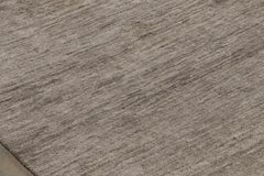 Rug & Kilim’s Oversized Modern Textural Rug in Brown, Gray and Beige Striae