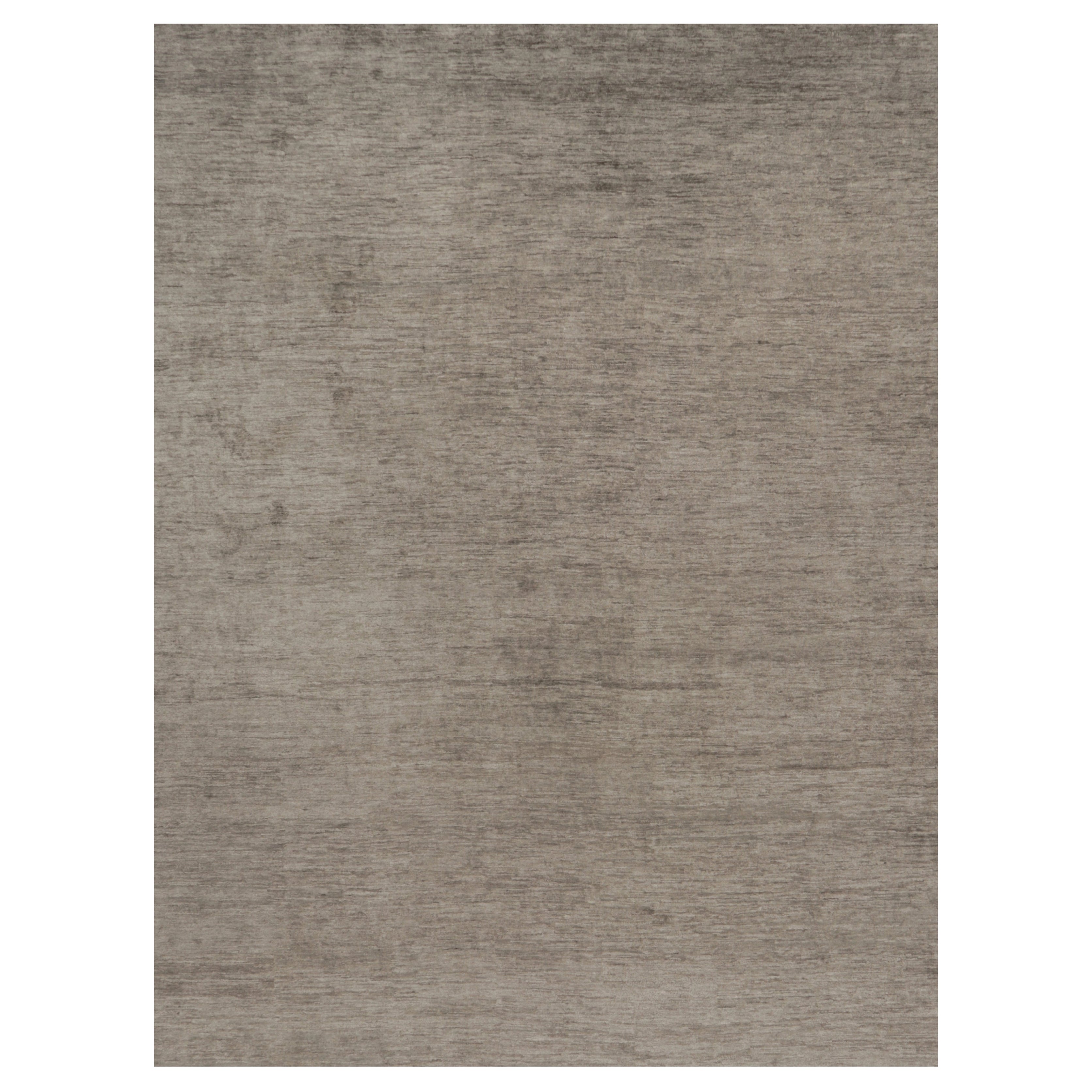 Rug 
Kilim’s Oversized Modern Textural Rug in Brown, Gray and Beige Striae