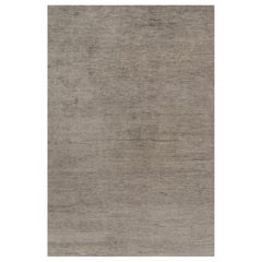 Rug 
Kilim’s Oversized Modern Textural Rug in Brown, Gray and Beige Striae