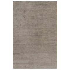 Rug 
Kilim’s Oversized Modern Textural Rug in Brown, Gray and Beige Striae