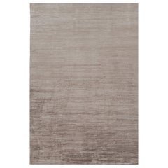 Rug 
Kilims übergroßer moderner Strukturteppich in braunen, weißen und beigefarbenen Streifen