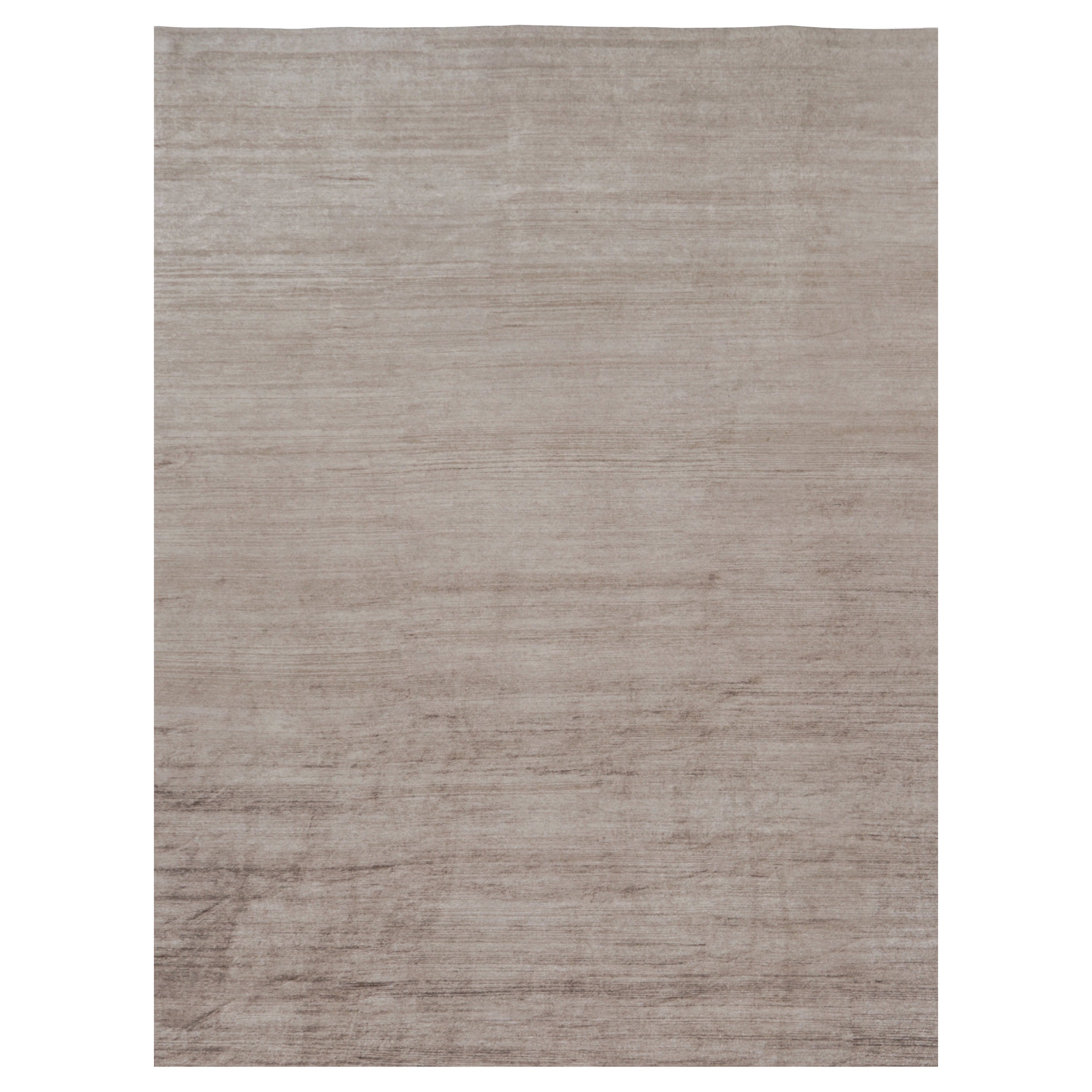 Rug 
Kilim è un tappeto moderno sovradimensionato a righe marroni, bianche e beige. in vendita