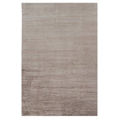 Rug 
Kilim
s Oversized Modern Textural Rug in Brown, White and Beige Striae (Tapis moderne texturé surdimensionné à rayures brunes, blanches et beiges)