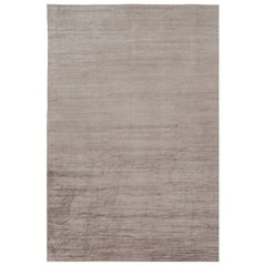Rug 
Kilim
s Oversized Modern Textural Rug in Brown, White and Beige Striae (Tapis moderne texturé surdimensionné à rayures brunes, blanches et beiges)