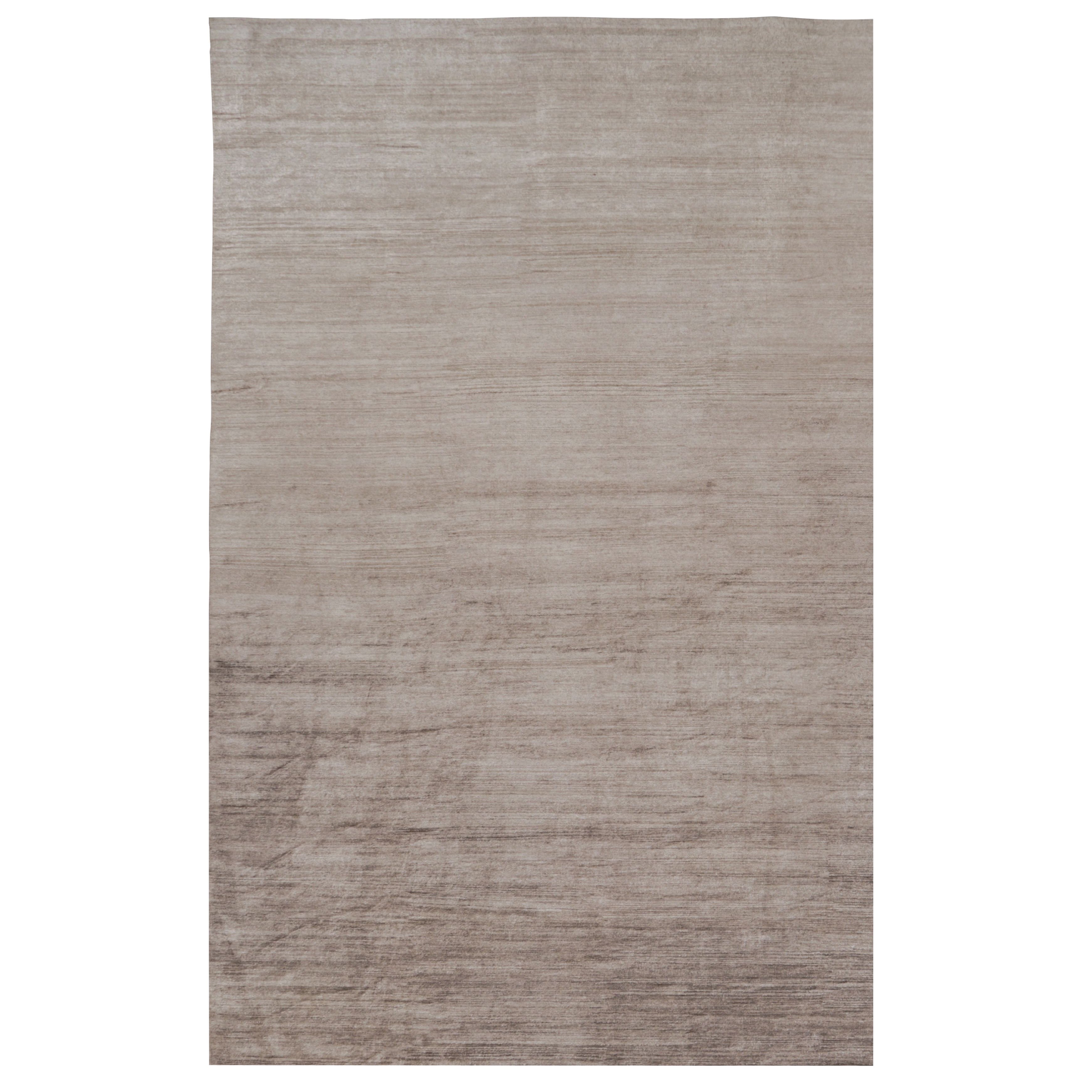 Rug 
Kilim
s Oversized Modern Textural Rug in Brown, White and Beige Striae (Tapis moderne texturé surdimensionné à rayures brunes, blanches et beiges) en vente
