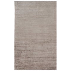 Rug 
Kilim
s Oversized Modern Textural Rug in Brown, White and Beige Striae (Tapis moderne texturé surdimensionné à rayures brunes, blanches et beiges)