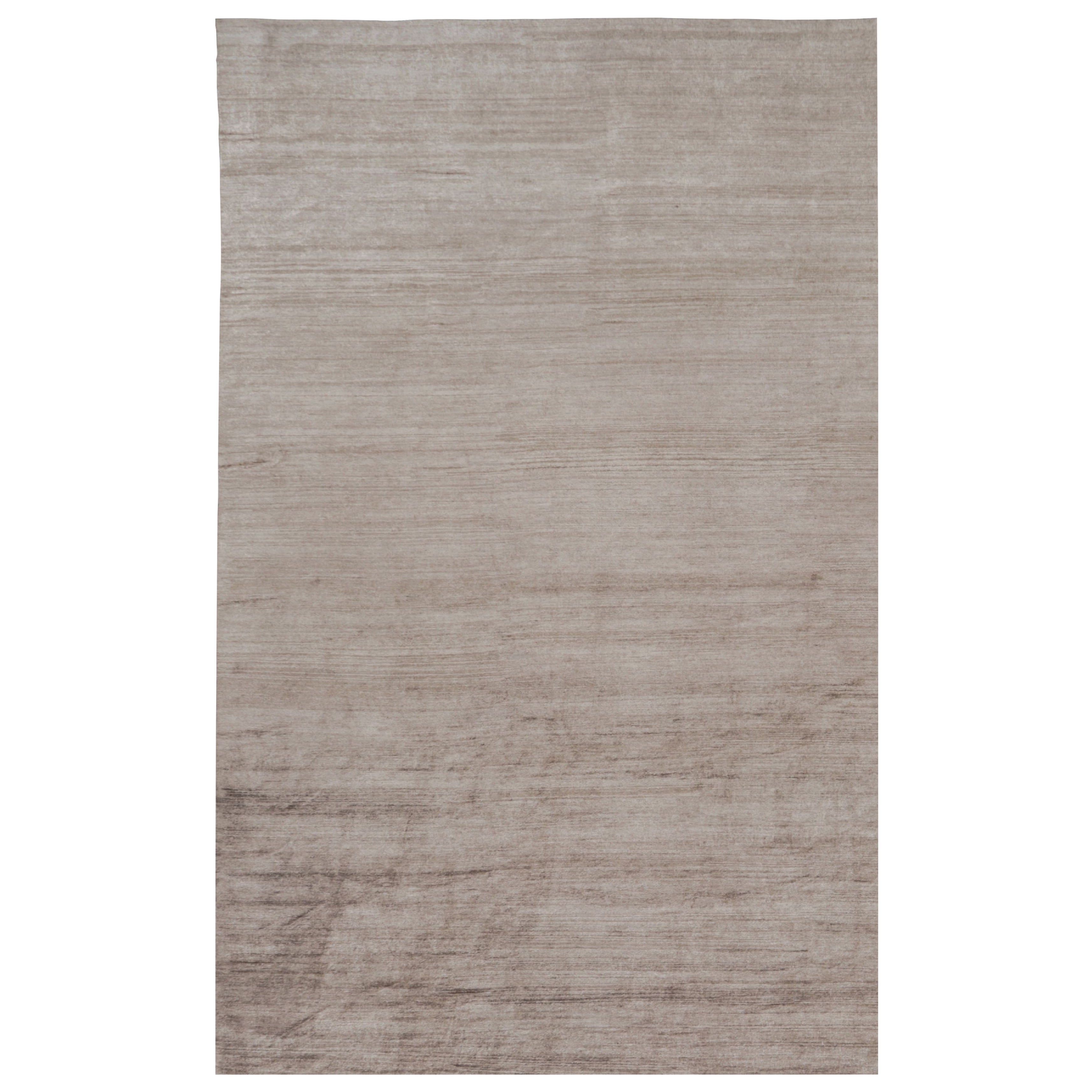 Rug 
Kilim
s Oversized Modern Textural Rug in Brown, White and Beige Striae (Tapis moderne texturé surdimensionné à rayures brunes, blanches et beiges) en vente