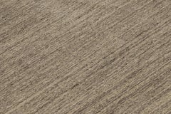 Rug & Kilim’s Oversized Modern Textural Rug with Beige and Gray Striae