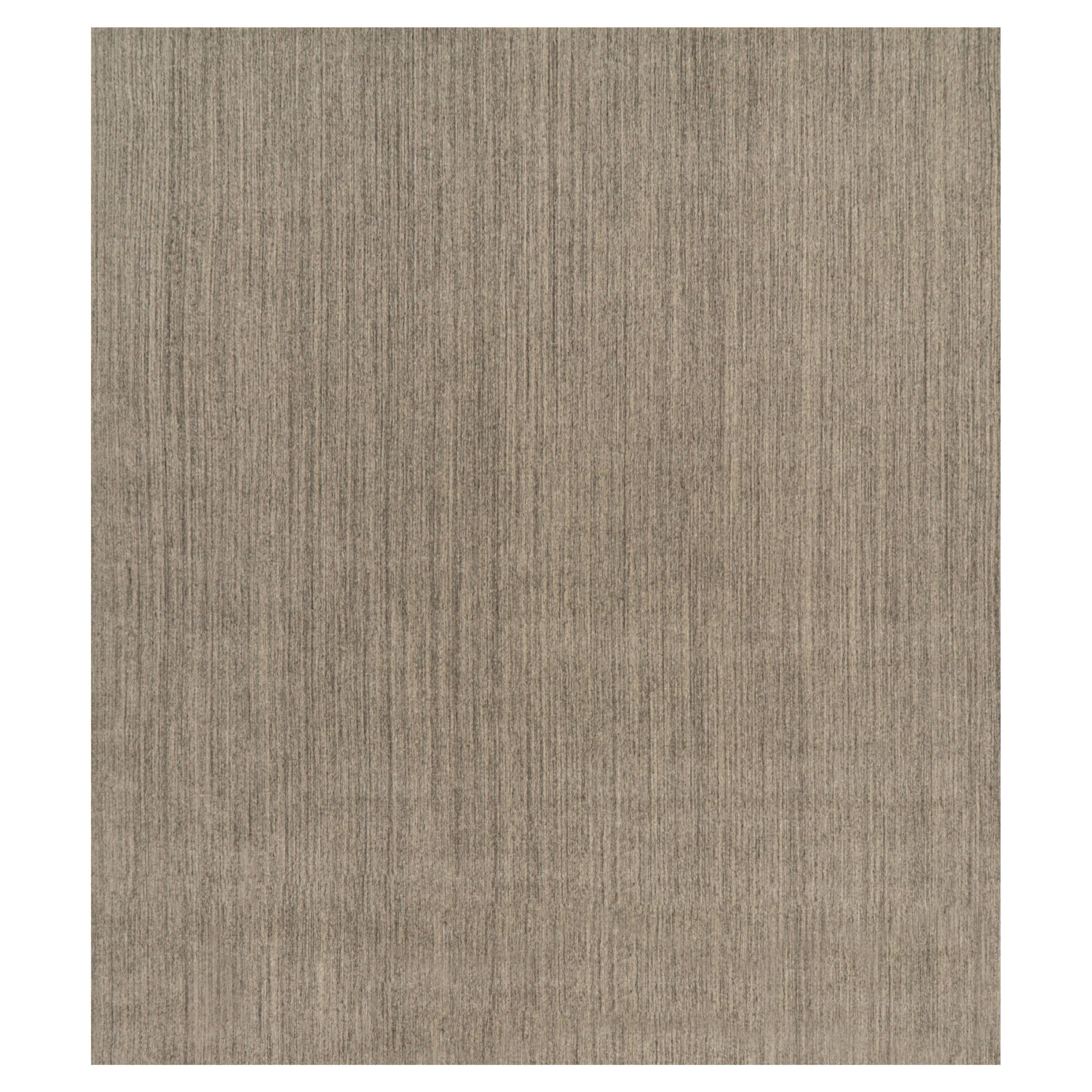 Rug 
Kilim
s Oversized Modern Modern Textural Rug with Beige and Gray Striae (tapis moderne surdimensionné avec des rayures beiges et grises)